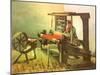 Weaver Facing Left, with Spinning Wheel, 1884-Vincent van Gogh-Mounted Giclee Print