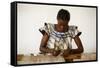 Weaver, Popenguine, Thies, Senegal-Godong-Framed Stretched Canvas