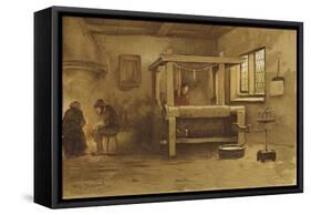 Weaver's Workshop, Netherlands, 16th Century-Willem II Steelink-Framed Stretched Canvas