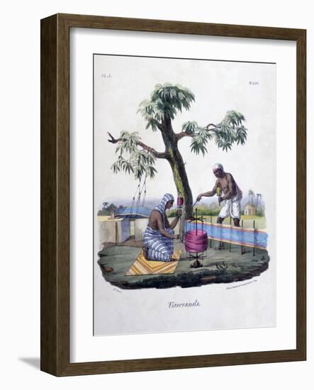 Weavers, 1828-Marlet et Cie-Framed Giclee Print