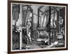 Weaving at Spitalfields, London, 1747-William Hogarth-Framed Giclee Print