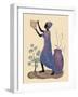 Weaving Basket - Purple Dress-Judy Mastrangelo-Framed Giclee Print