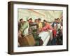 Weaving Cloth for the People, Propaganda Poster from the Chinese Cultural Revolution, 1970-null-Framed Giclee Print