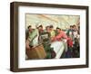 Weaving Cloth for the People, Propaganda Poster from the Chinese Cultural Revolution, 1970-null-Framed Giclee Print