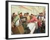 Weaving Cloth for the People, Propaganda Poster from the Chinese Cultural Revolution, 1970-null-Framed Giclee Print