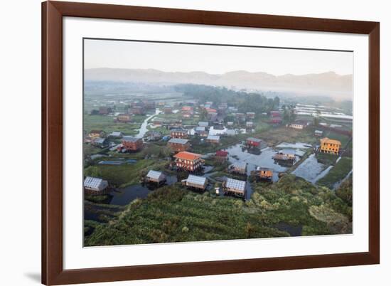 Weaving, Inle Lake, Shan State, Myanmar (Burma), Asia-Janette Hill-Framed Photographic Print