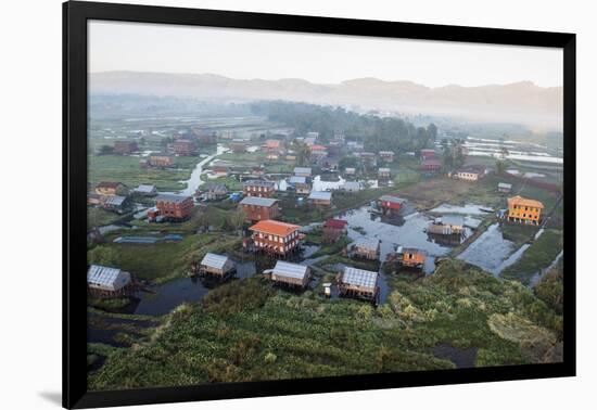 Weaving, Inle Lake, Shan State, Myanmar (Burma), Asia-Janette Hill-Framed Photographic Print