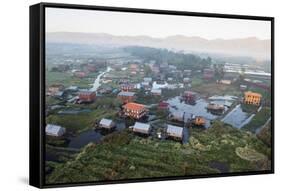 Weaving, Inle Lake, Shan State, Myanmar (Burma), Asia-Janette Hill-Framed Stretched Canvas