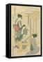 Weaving the Silk, No.12 from 'Joshoku Kaiko Tewaza-Gusa', C.1800-Kitagawa Utamaro-Framed Stretched Canvas