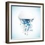 Web Cloud Technology Bussines Abstract. Vector-Alexandr Omelchenko-Framed Art Print