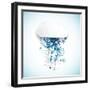 Web Cloud Technology Bussines Abstract. Vector-Alexandr Omelchenko-Framed Art Print