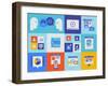 Web Presentation And Interface Icons-bloomua-Framed Art Print