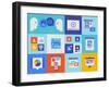 Web Presentation And Interface Icons-bloomua-Framed Art Print