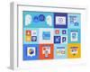 Web Presentation And Interface Icons-bloomua-Framed Art Print