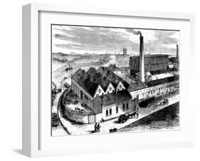 Webb's Chemical Factory, Diglis, Worcestershire, C1860-null-Framed Giclee Print