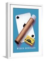 Weber Menziken Cigars-Niklaus Stoecklin-Framed Art Print