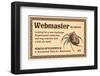 Webmaster-null-Framed Art Print