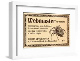 Webmaster-null-Framed Art Print