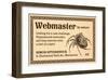 Webmaster-null-Framed Art Print