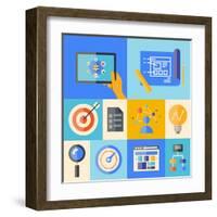 Website Development Illustration Concept-bloomua-Framed Art Print