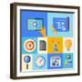 Website Development Illustration Concept-bloomua-Framed Art Print