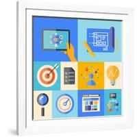 Website Development Illustration Concept-bloomua-Framed Art Print