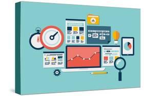 Website Seo and Analytics Icons-bloomua-Stretched Canvas