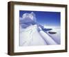 Weddell Fur Seal and Ice Formations, Antarctica-William Sutton-Framed Photographic Print