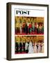 "Wedding and Rehearsal" Saturday Evening Post Cover, June 2, 1956-Earl Mayan-Framed Giclee Print