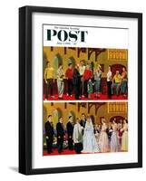 "Wedding and Rehearsal" Saturday Evening Post Cover, June 2, 1956-Earl Mayan-Framed Giclee Print