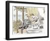 Wedding Anouncement in 1892 at the British Seaside-Maurice Charles Mathieu Bonvoisin-Framed Giclee Print