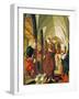 Wedding at Cana, Panel from Stories of Christ, St Wolfgang Altarpiece, 1479-1481-Michael Pacher-Framed Giclee Print