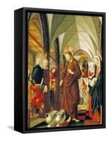 Wedding at Cana, Panel from Stories of Christ, St Wolfgang Altarpiece, 1479-1481-Michael Pacher-Framed Stretched Canvas