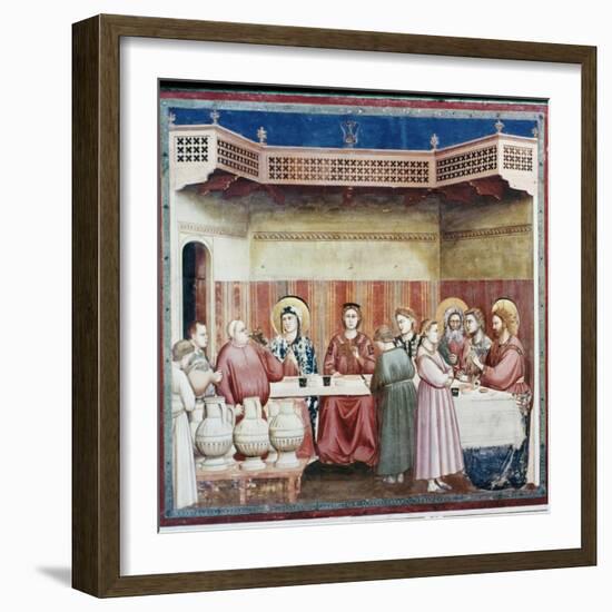 Wedding at Cana-Giotto di Bondone-Framed Giclee Print