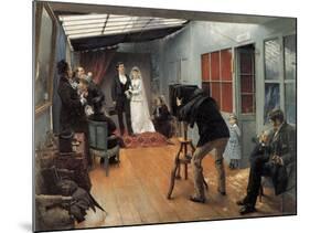 Wedding at the Photographer'S, 1878-1879-Pascal Adolphe Jean Dagnan-Bouveret-Mounted Giclee Print