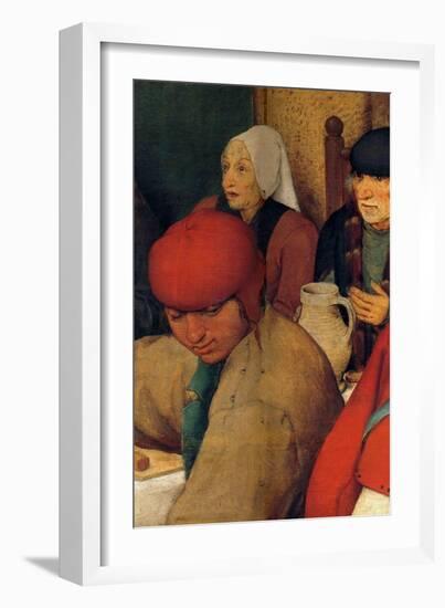 Wedding Banquet - Detail-Pieter Breughel the Elder-Framed Art Print