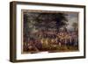 Wedding Banquet Scene Wedding Dinner in a Village, 17Th Century (Oil on Canvas)-Jan the Elder Brueghel-Framed Giclee Print