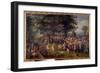 Wedding Banquet Scene Wedding Dinner in a Village, 17Th Century (Oil on Canvas)-Jan the Elder Brueghel-Framed Giclee Print