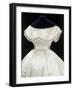 Wedding Bodice in Ivory Silk Satin Trimmed with Lace, c.1865-null-Framed Giclee Print