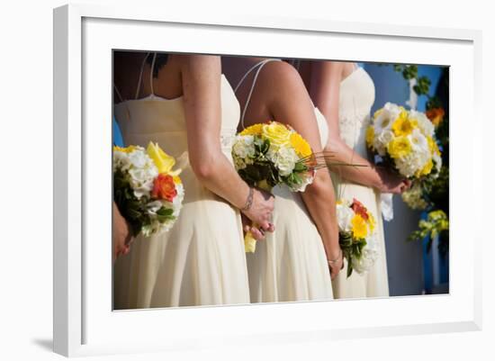 Wedding Bouquet Flower Arrangement-mrorange002-Framed Photographic Print