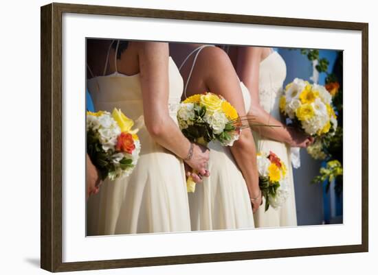 Wedding Bouquet Flower Arrangement-mrorange002-Framed Photographic Print