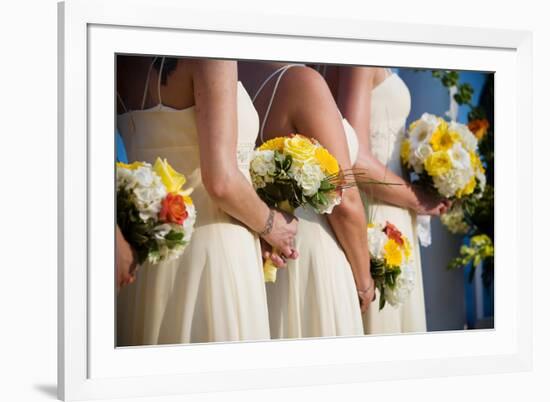 Wedding Bouquet Flower Arrangement-mrorange002-Framed Photographic Print