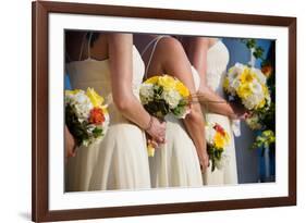 Wedding Bouquet Flower Arrangement-mrorange002-Framed Photographic Print