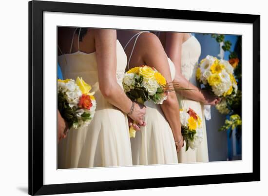 Wedding Bouquet Flower Arrangement-mrorange002-Framed Photographic Print