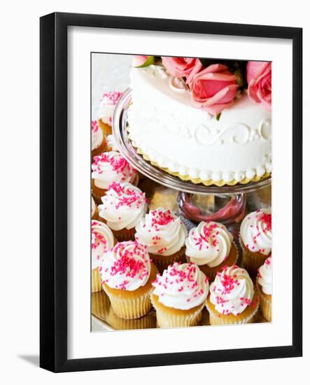 Wedding Cake/Cupcakes-nakactress-Framed Photographic Print