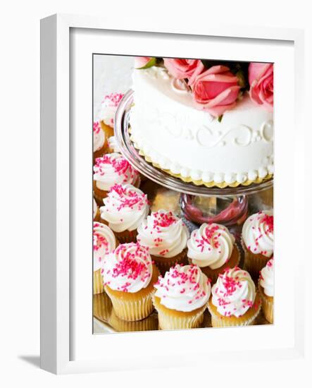 Wedding Cake/Cupcakes-nakactress-Framed Photographic Print