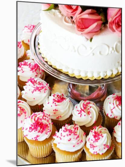 Wedding Cake/Cupcakes-nakactress-Mounted Photographic Print