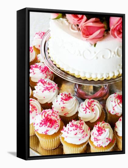 Wedding Cake/Cupcakes-nakactress-Framed Stretched Canvas