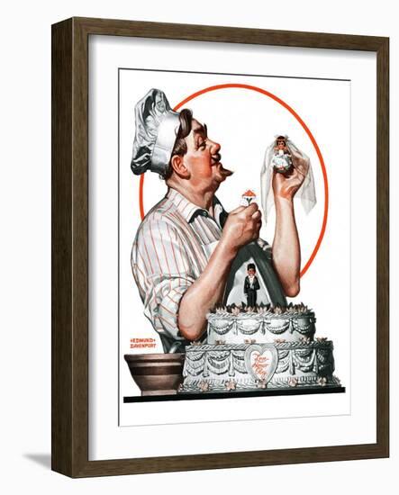 "Wedding Cake,"May 30, 1925-Edmund Davenport-Framed Giclee Print