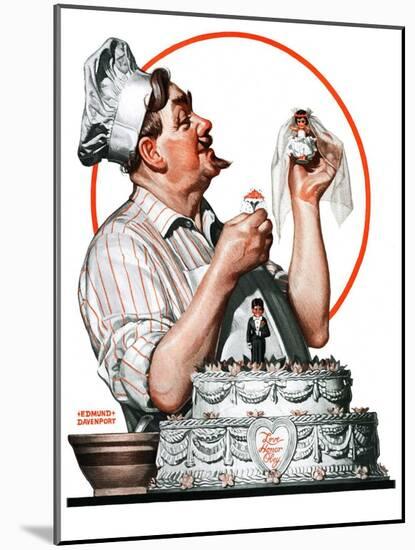 "Wedding Cake,"May 30, 1925-Edmund Davenport-Mounted Giclee Print